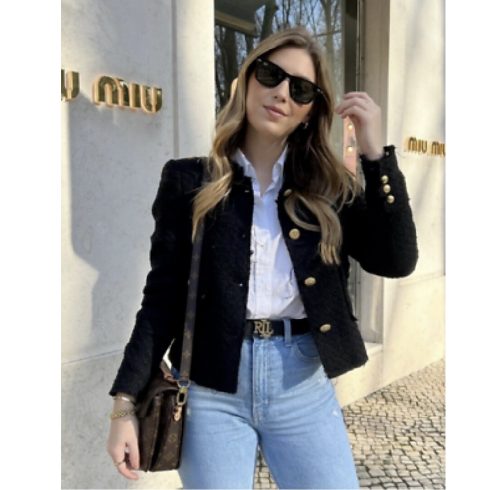 ZARA | NWT Black Structured Lined Blazer